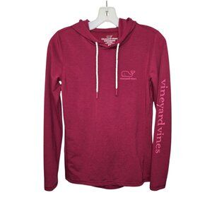 Vineyard Vines Performance Hoodie Pullover Logo Activewear XXS Back Pocket